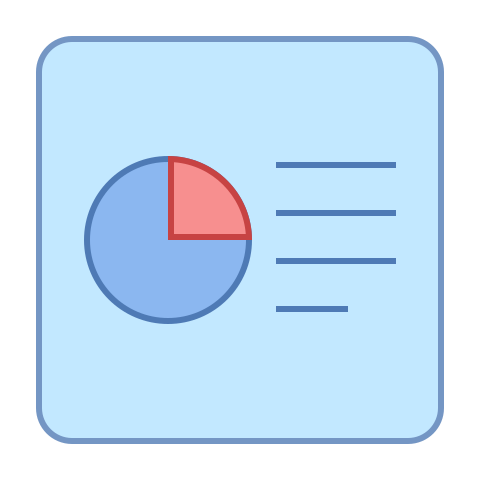 Picture of a graph and report icon