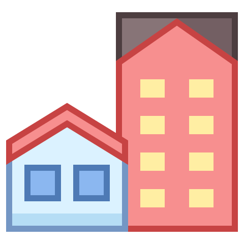 Picture of some city buildings icon