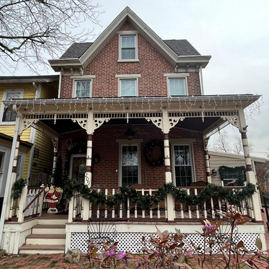 Home on Main Street in Delaware City, Delaware.
