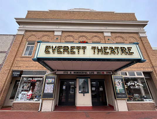 The Everett Theatre in Middletown, Delaware.